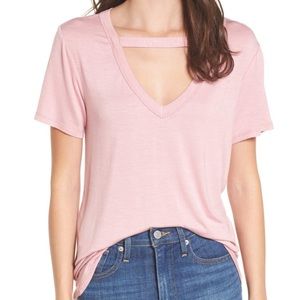Pink Choker Tee